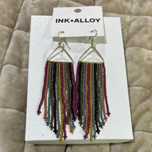 INK+ALLOY Multicolor Beaded Earrings